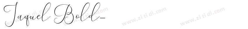 Jaquel Bold字体转换